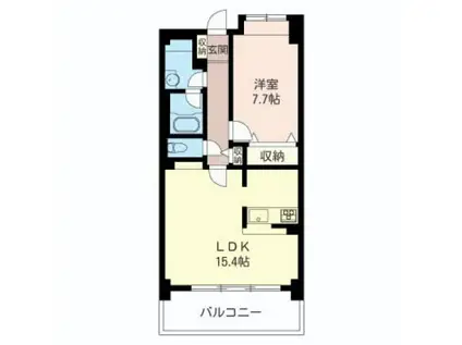 ラ・メゾン等々力(1LDK/3階)の間取り写真