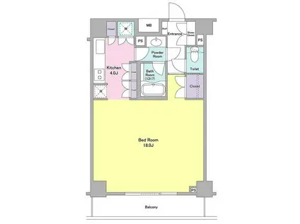 CASSIA両国 CASSIA両国(ワンルーム/11階)の間取り写真