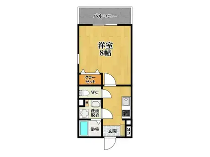 EXハイツ東新町(1K/2階)の間取り写真