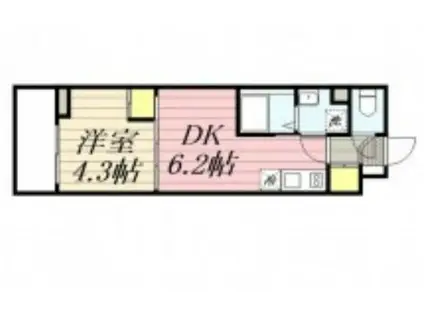 HF西巣鴨レジデンスII(1DK/2階)の間取り写真