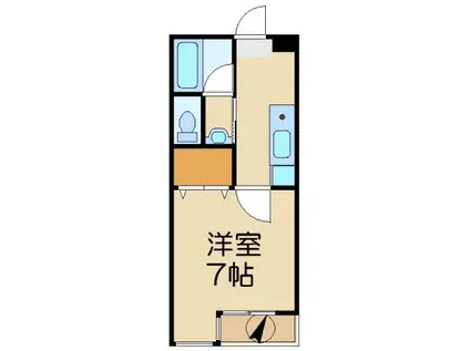 ヴィラ・フローレンス(1K/1階)の間取り写真