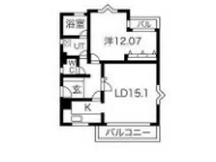 クインテット原宿(1LDK/2階)の間取り写真