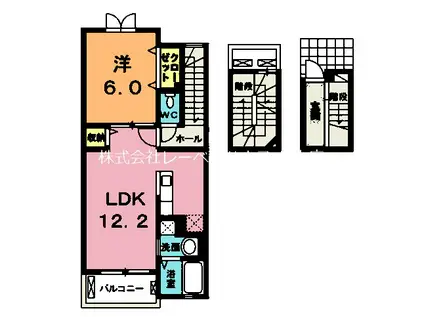 ティン・グローブVI(1LDK/3階)の間取り写真