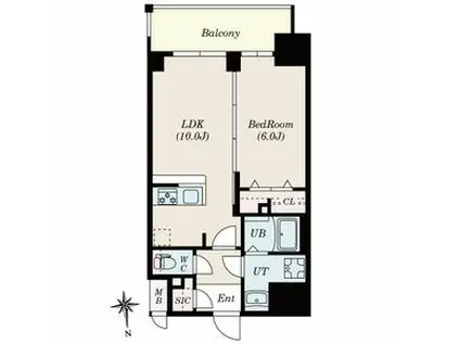 RICHEDOR古出来(1LDK/8階)の間取り写真