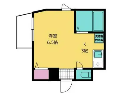 ミッションヴィエフォー(1K/1階)の間取り写真