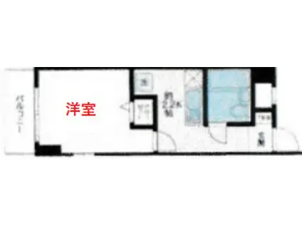 栗泉堂ビル(1K/4階)の間取り写真