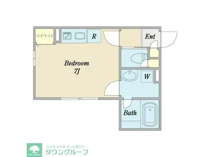 サンクレール柏 BY MISAWA(1K/2階)の間取り写真