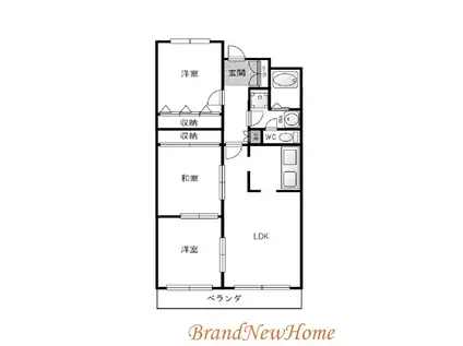 サンシャイン大和(3LDK/5階)の間取り写真
