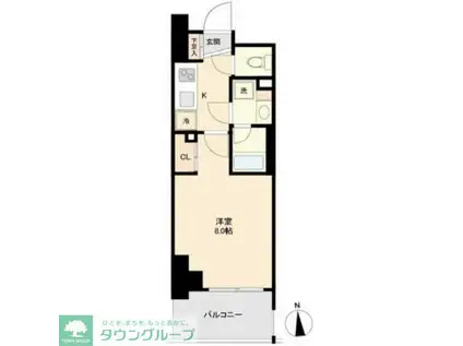 プライマル南砂(1K/7階)の間取り写真