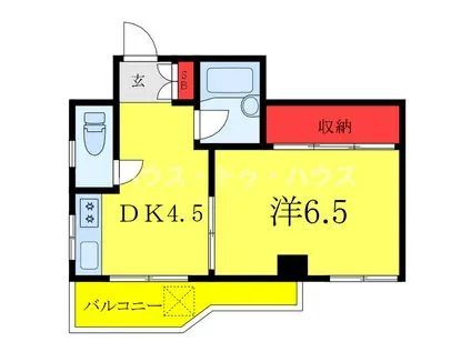 榮太楼ビル(1DK/4階)の間取り写真