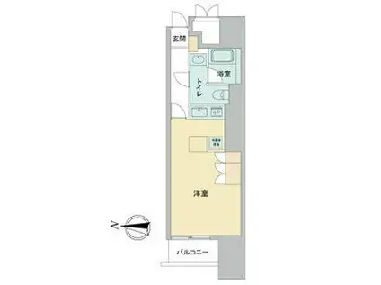 ドゥーエ大須(ワンルーム/11階)の間取り写真