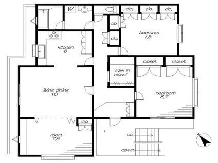 N.Mテラスハウス(3LDK/1階)の間取り写真
