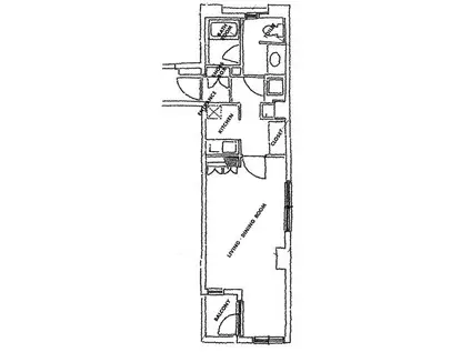 ステージファースト青山(1K/1階)の間取り写真