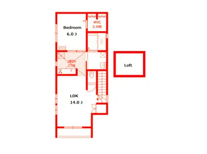 ＪＲ横浜線 大口駅 徒歩8分 3階建 築8年(1LDK/3階)の間取り写真