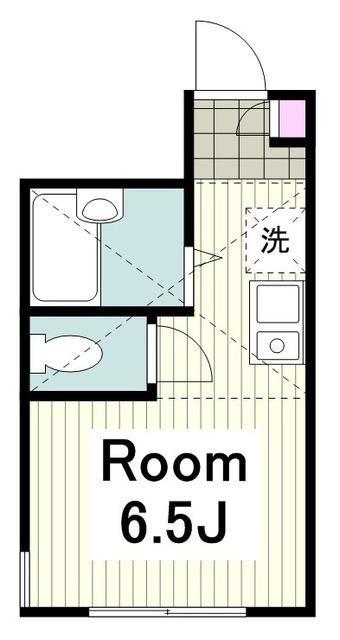 プラウドメゾン上大岡(ワンルーム/2階)の間取り写真