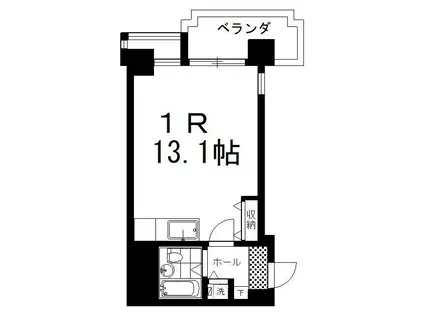 南大通4マンション(ワンルーム/3階)の間取り写真