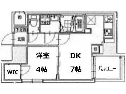 S-RESIDENCE堺筋本町UNO(1DK/2階)の間取り写真