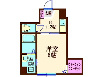 RFメゾン(1K/2階)の間取り写真