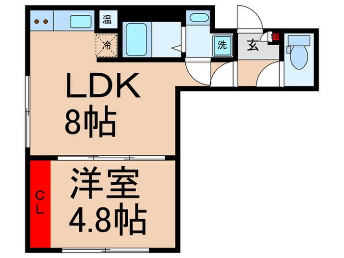 CASA GRAZIE 池袋(1LDK/5階)の間取り写真