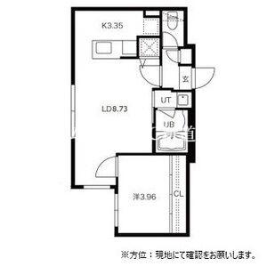 ARISTO北7条(1LDK/1階)の間取り写真