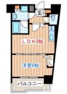 グランドロアール仙台西公園(1LDK/2階)の間取り写真