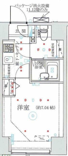 グローバン本所吾妻橋駅前(1K/7階)の間取り写真