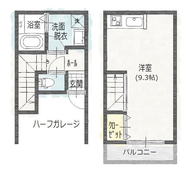 SHIMOSHIBA PIT(ワンルーム/1階)の間取り写真