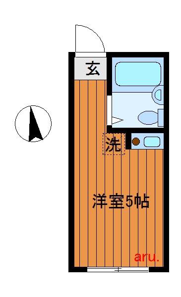 アーバンプレイス沼袋II(ワンルーム/1階)の間取り写真