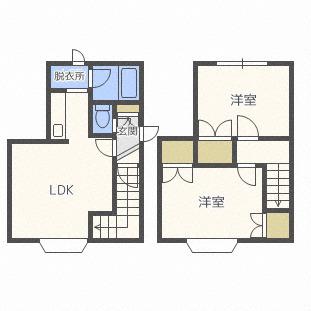 フォーサイト七番舘(2LDK/2階)の間取り写真