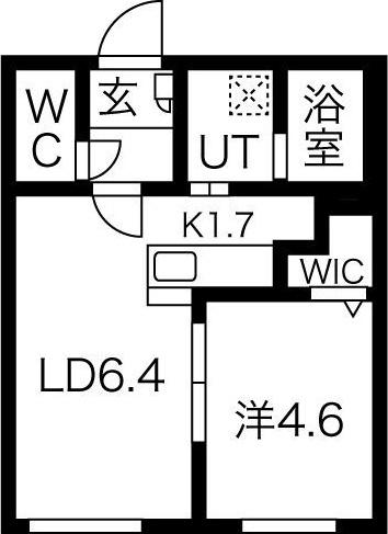 晴蔵KOTONI(1LDK/1階)の間取り写真