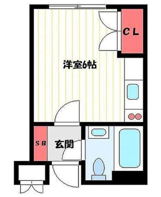 八幸ビル吉祥寺(1K/3階)の間取り写真