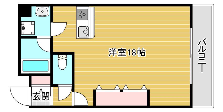 オリエンタル日本橋(ワンルーム/7階)の間取り写真