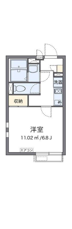 クレイノGRAN SEED(1K/3階)の間取り写真