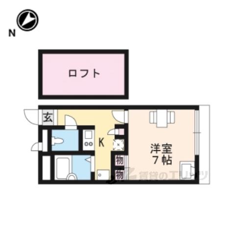 レオパレスエル カルチェ(1K/2階)の間取り写真