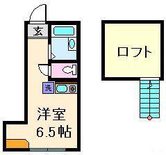 アークエステート北千住(ワンルーム/2階)の間取り写真