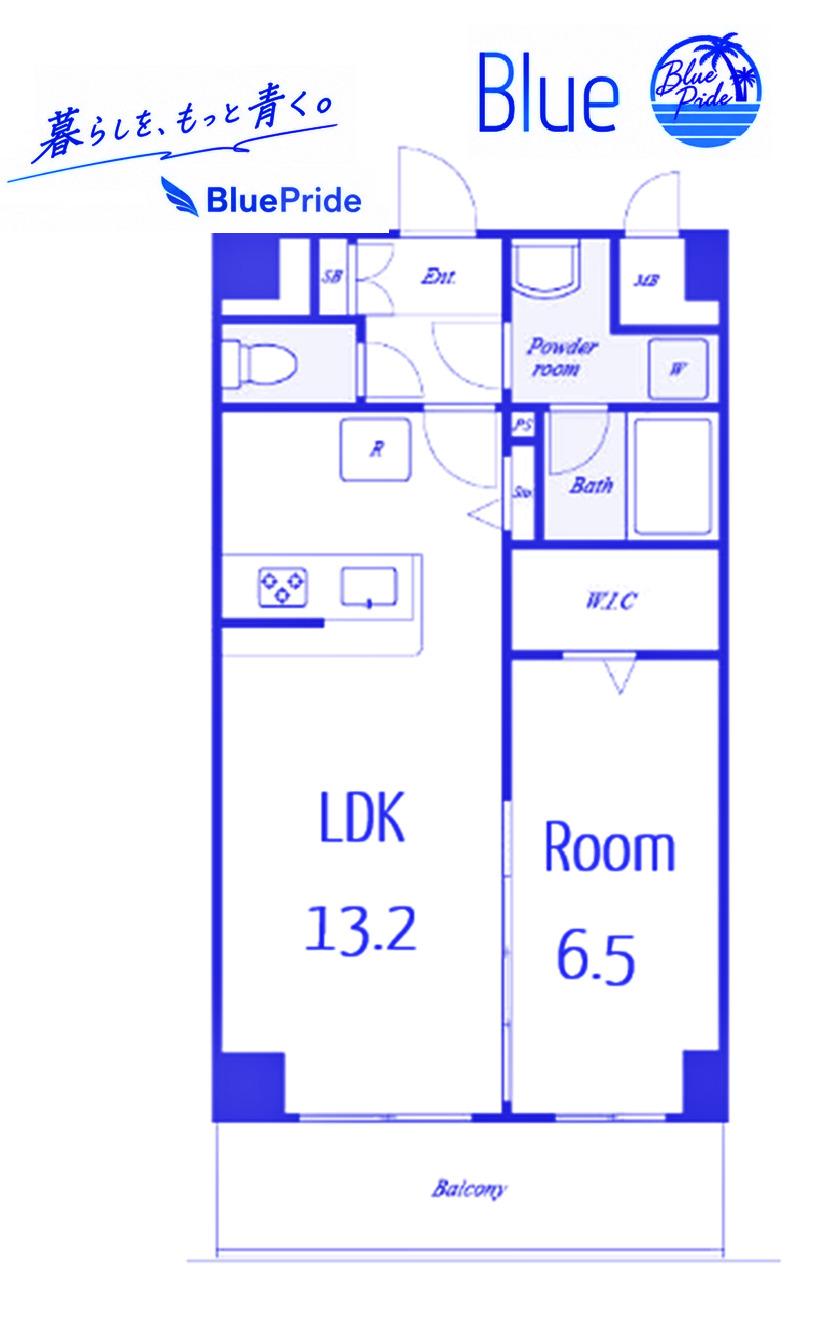 GRANMERIA(1LDK/4階)の間取り写真