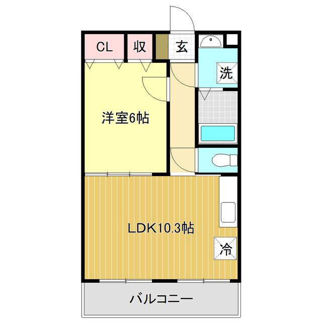 プルミエールII(1LDK/3階)の間取り写真