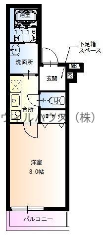 フジパレス堺もずサウス3番館(1K/3階)の間取り写真