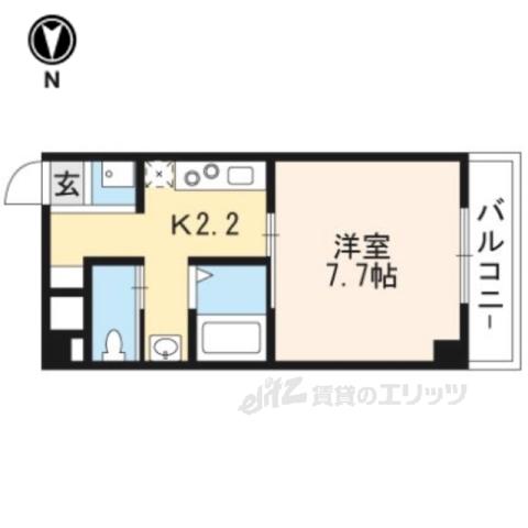 SAIレジデンス(1K/3階)の間取り写真