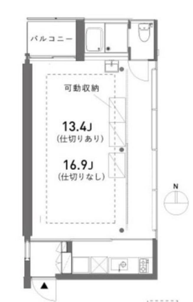ヴァーグ(1K/5階)の間取り写真