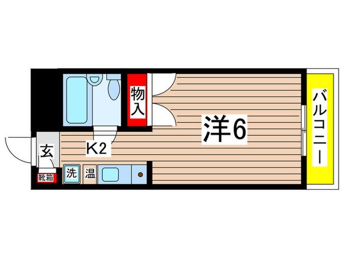 SKKビル(1K/1階)の間取り写真