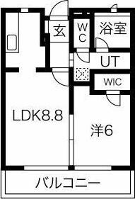 キャストビル豊田(1LDK/2階)の間取り写真