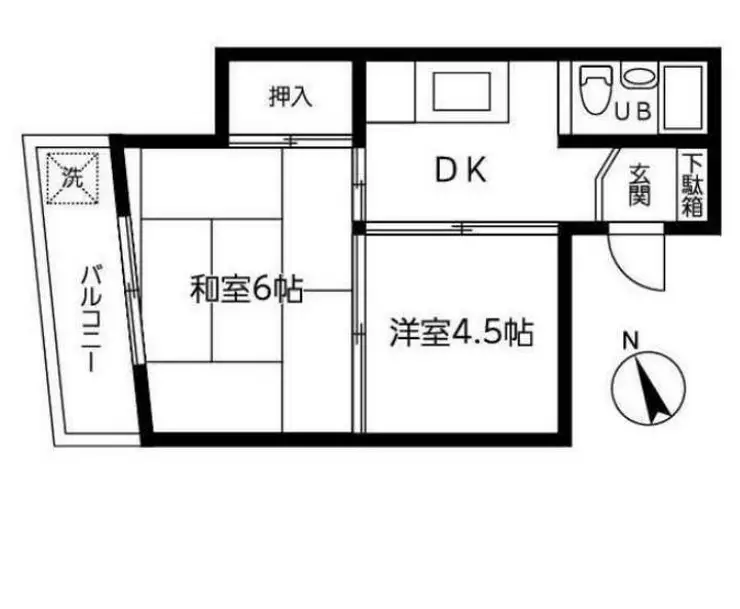 STビル鶯谷 7階階 間取り