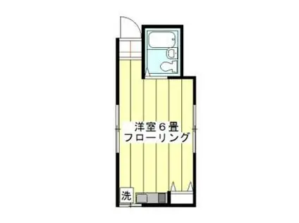 七里アパート(1K/2階)の間取り写真