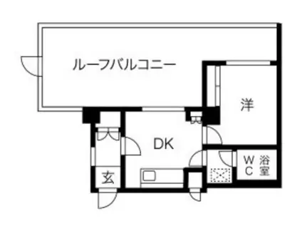 ライオンズマンション井荻第2(1DK/4階)の間取り写真