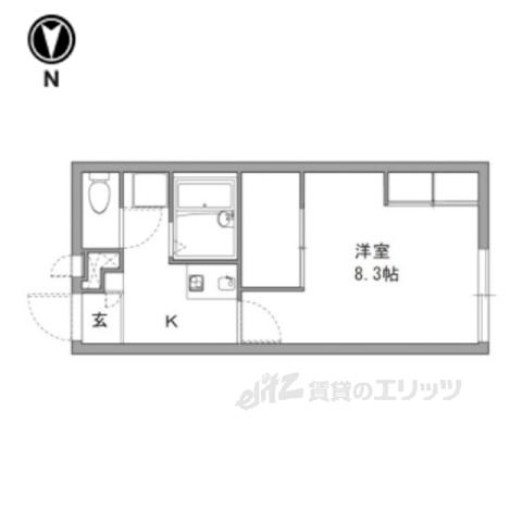 レオパレススズラン(1K/2階)の間取り写真