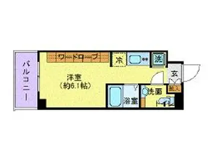 ステージグランデ大宮(1K/7階)の間取り写真