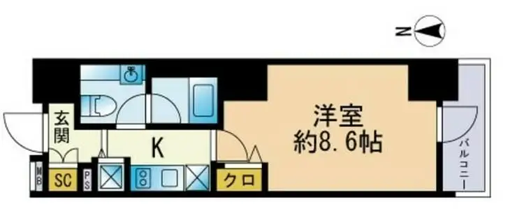 セレニティコート渋谷神泉 10階階 間取り