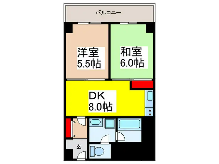 ローズハイツ田町 4階階 間取り