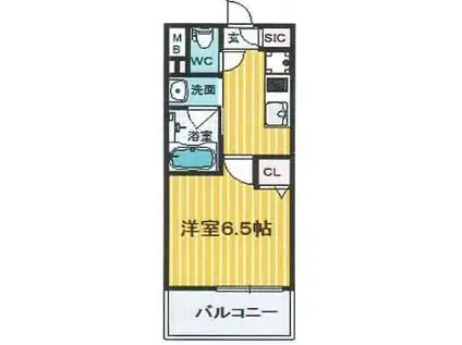 リアライズ布施駅前(1K/4階)の間取り写真